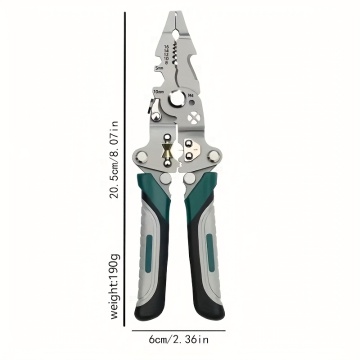 Green foldable flat wire strippers