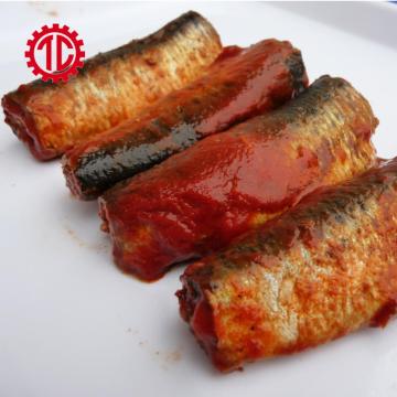 Canned Sardine Fish In Dark Tomato Sauce 155g