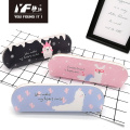 Custom cute cartoon cat PU pencil case