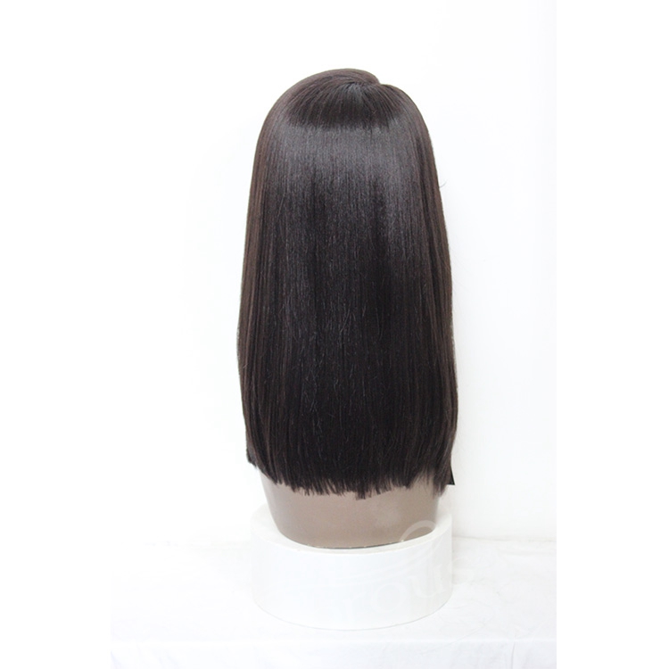 Vigorous women black colored high quality private label wholesale original artificial products hd lace front synthetic hair wigs