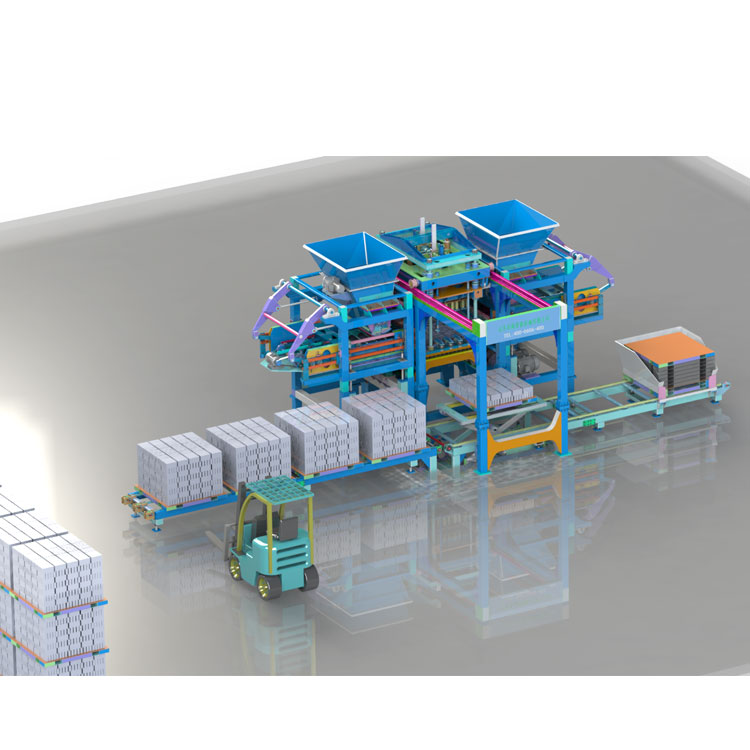 Automatic Low Position Palletizer For Block Machine Stacking In Cement ...