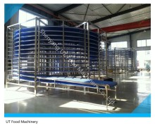 stainless steel spiral conveyor for bread hamburger cake
