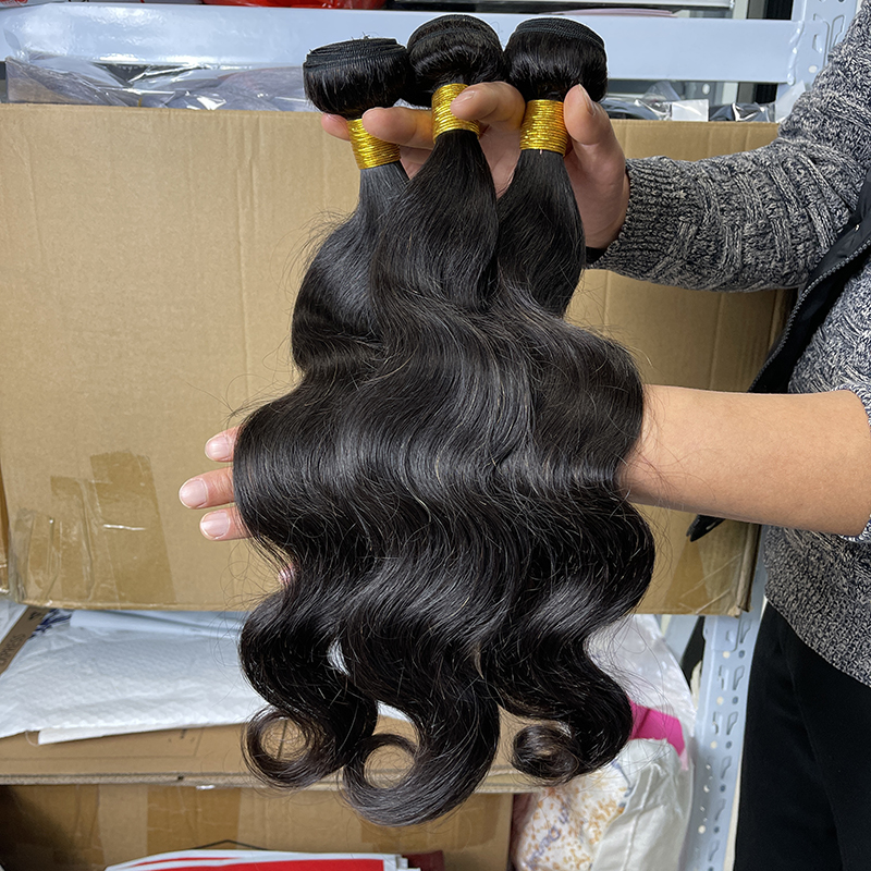 100% raw unprocessed peruvian hair bundles with closure whole sale, cuticle aligned body wave hair bundles wholesale