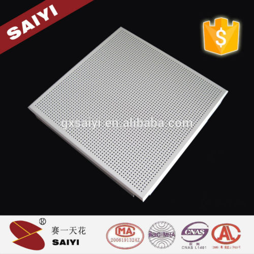 Brushed interior decoration aluminum sound proof ceiling