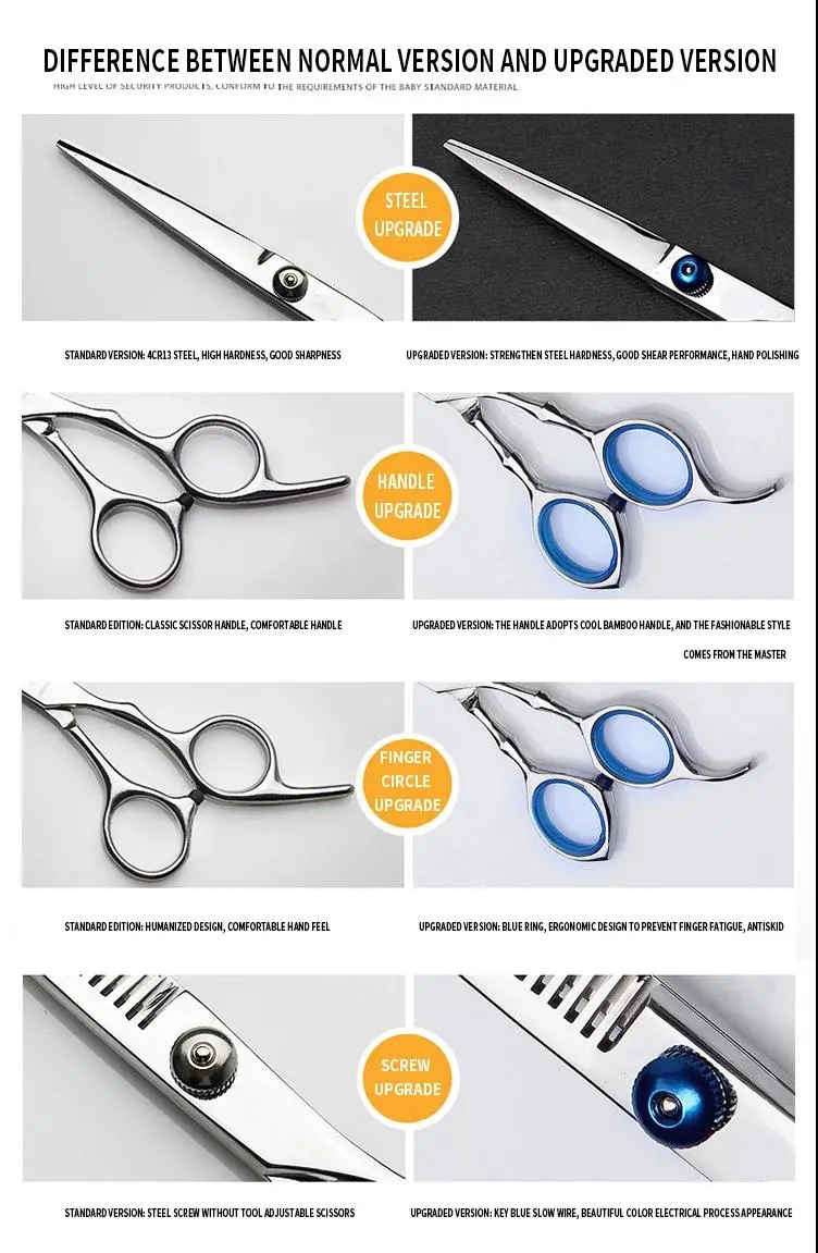 Professional Hairdressing Scissors Hairdressing Tools Straight Cutting Scissors Thinning Scissors Set