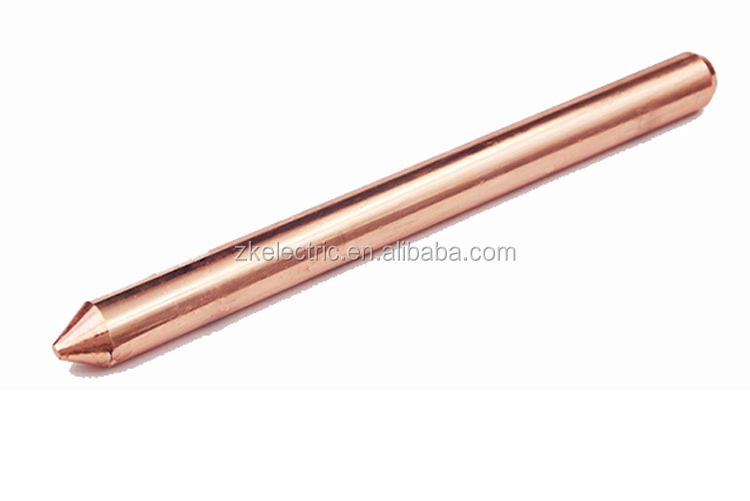 High Quality UL Listed Solid Copper Ground Rod,Earth rod,Ground rod for Lightning Protection