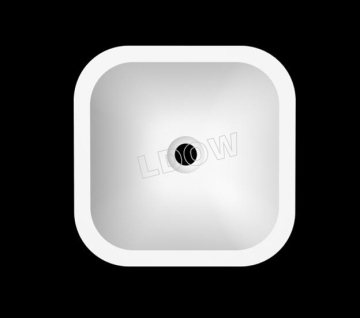 Under counter solid surface wash basins -matte white-405x405x124mm-square