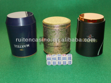 Plastic Casino Dice Cup Set