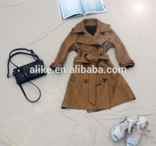 ALIKE suede jacket long fashion jacket