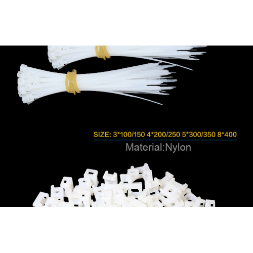 White Self-Locking Nylon Cable Tie