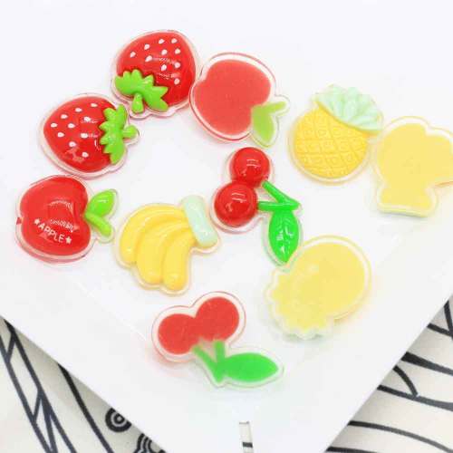 Cabochon de fruits en résine mixte embellissements à dos plat décoration artisanat embellissements pour accessoires de Scrapbooking