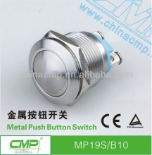19mm Stainless steel switch round push button electronic component ip67(TUV,CE)