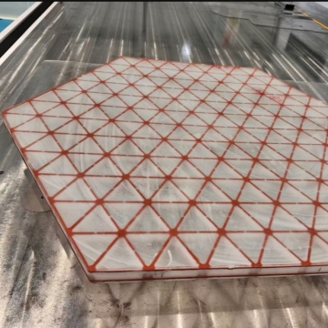 Large optical flat mirror