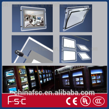 LED Crystal display real estate Light Box