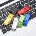 Wholesale красочный поворотный пользовательский логотип USB-накопитель