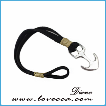 Customized Anchor Bracelet Mens Leather bracelet Cuff Sailing Bracelet