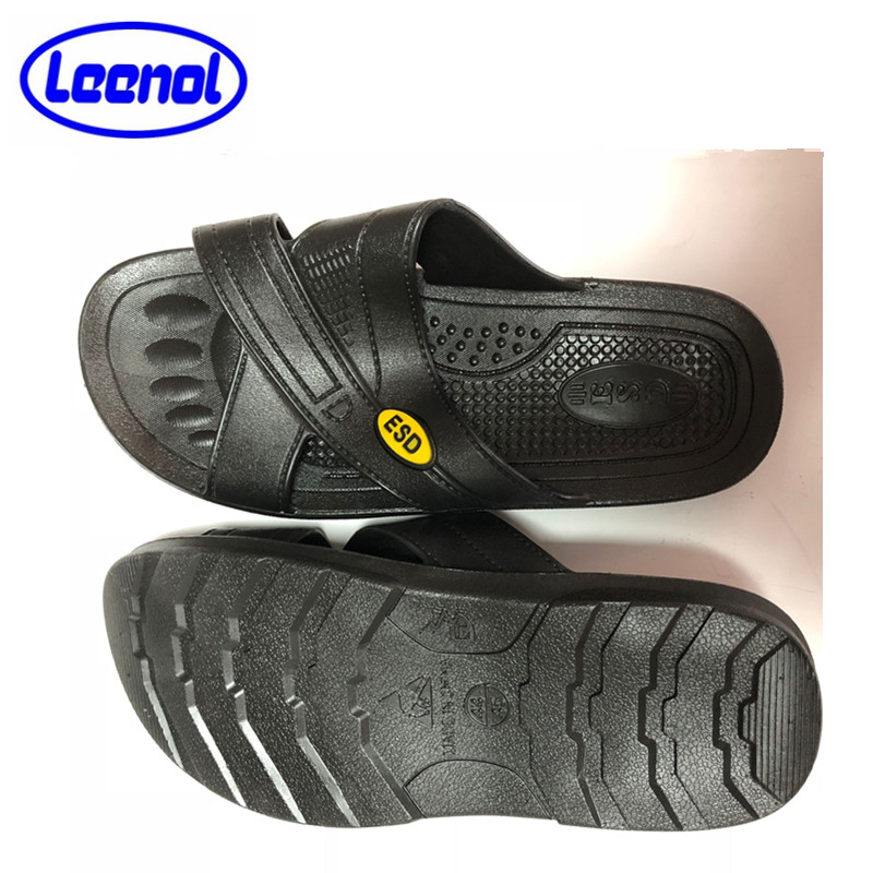 LN-1577101G Black ESD Slippers Anti-slip SPU Slipper Antistatic Sandals