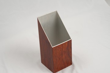 6063 wood grain aluminum extruded profile