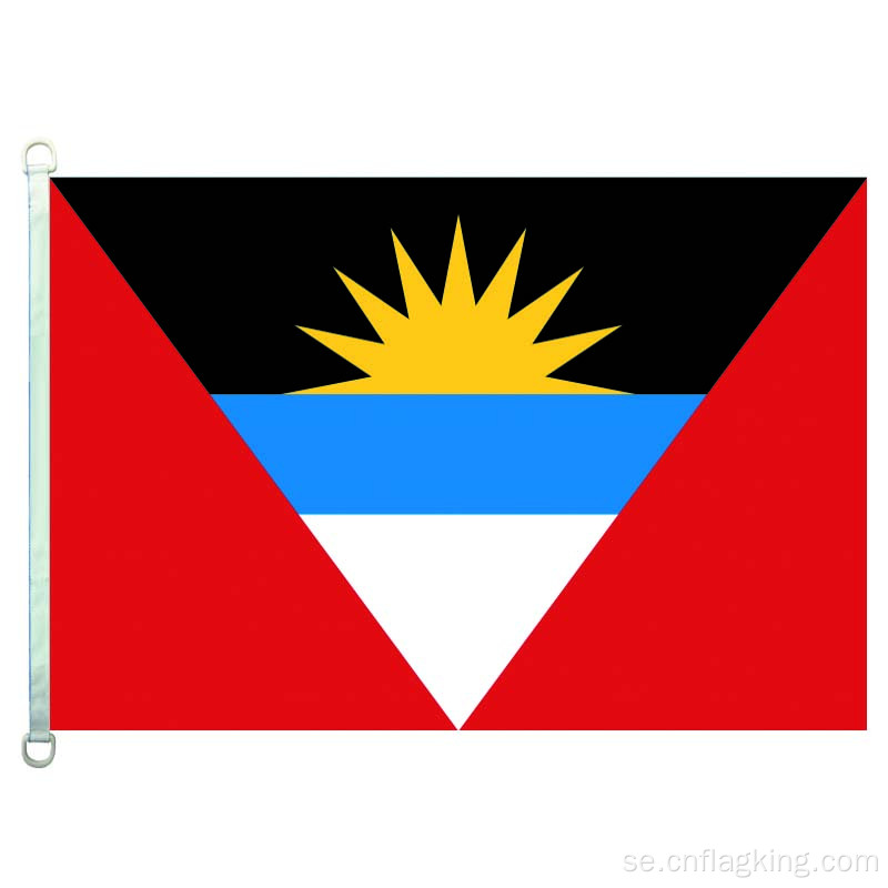 100% polyster Autigua och Barbuda bannerflaggor