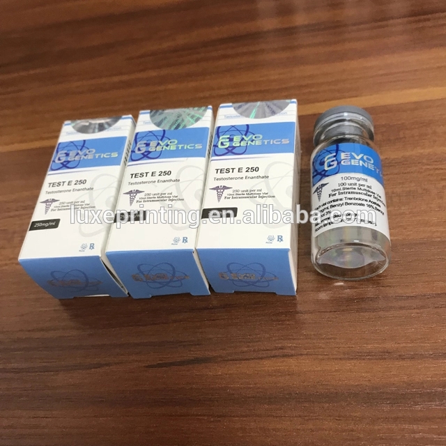 Free sample glossy lamination medicine bottle pill packaging box