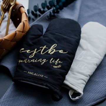 Cotton Oven Mitts 1Pc Non-slip Thickening Oven Glove Heatproof Insulated Mitten Kitchen Cooking Microwave Oven Mitts