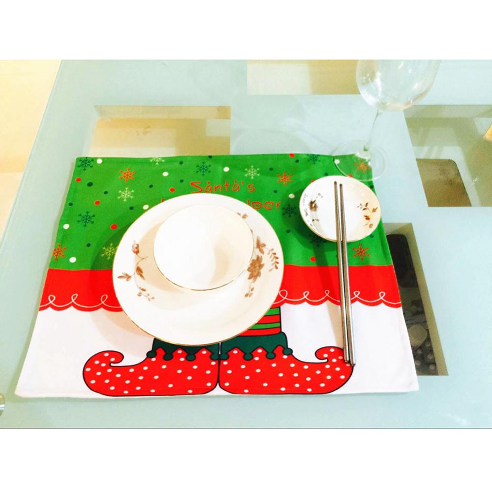 Christmas Santa Placemats Table