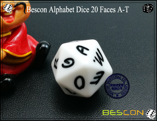 Bescon Alphabet Würfel 20 Gesichter A-T-3 Bescon Alphabet Dice 20 Faces A-T-3