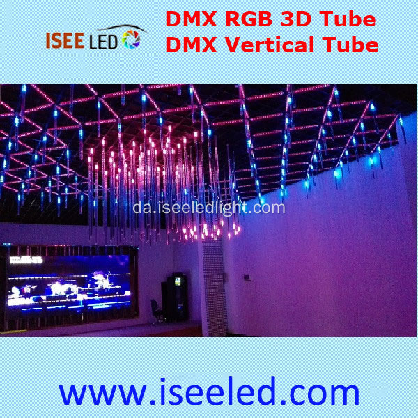 Musik synkronisering DMX 3D RGB LED Tube Lamp