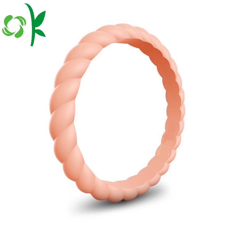 deep pink silicone ring