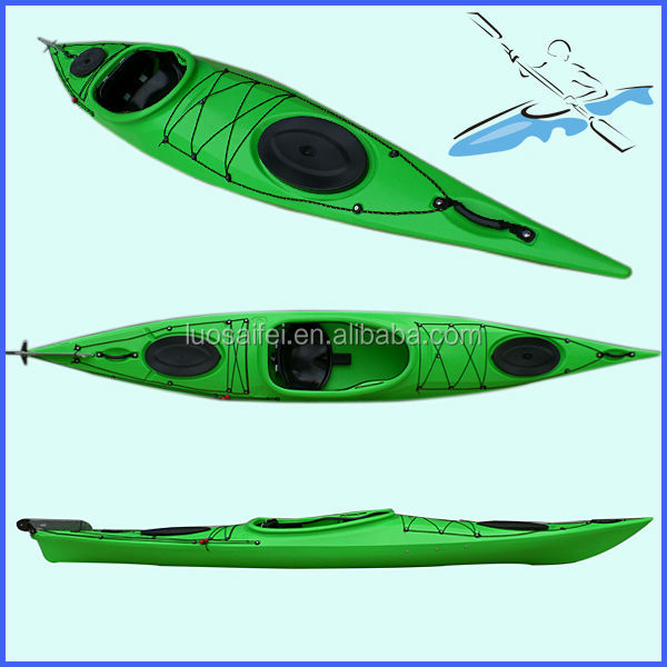 Best selling 1 person single sea kayak fishing/ pedal kayak/ plastic canoe kayak