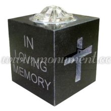 Granite Material Cemetery Solar Light