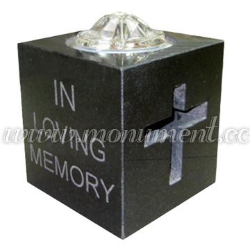 Granite Material Cemetery Solar Light
