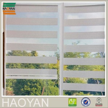 Double layer zebra combi double roller blind fabric