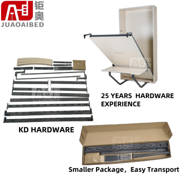 Easy Installation Vertical Wall Bed Hardware Kit with Desk