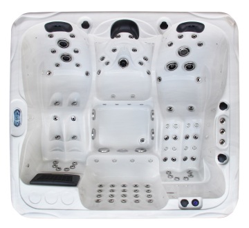 Simple design massage hot tub with 5 seats