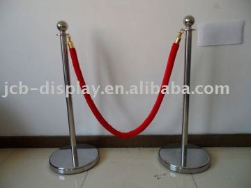 silver stanchions