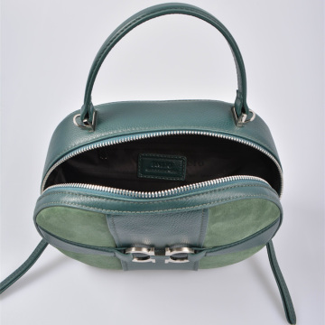 Vintage Lady Leather Functional Crossbody Saddle Bag