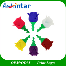 PVC USB Pendrive Memory Flash Rose Flower USB Flash Drive