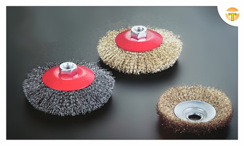 Crimped Wire Bevel Brushes for Mini Grinder