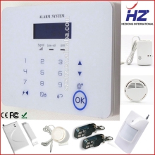 Touch keypad home burglar security alarm system with wireless outdoor siren