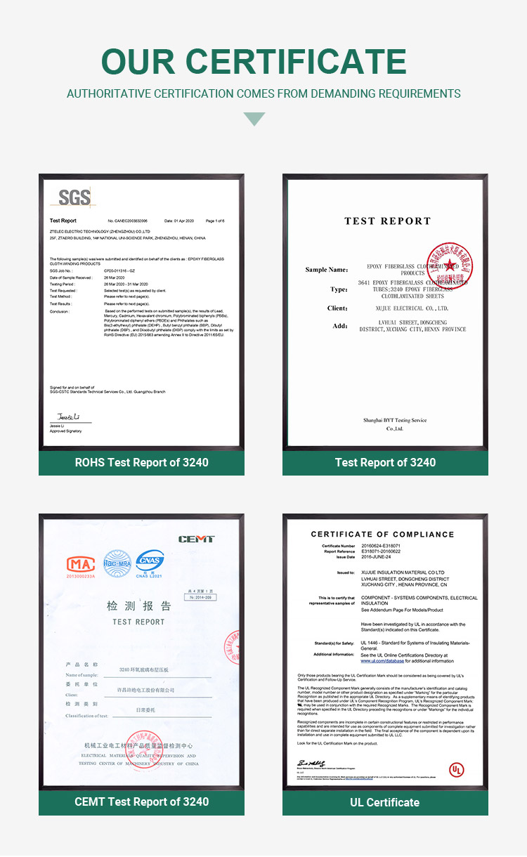 Insulation Material Fiberglass 3240 Epoxy Resin Glass Fiber Board 4x8 For Electial Devices