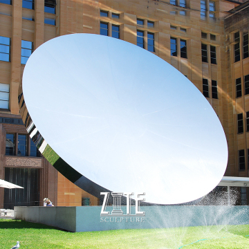 Contemporary Famous Garden Outdoor Sky Mirror Large Stainless Steel Sculpture
