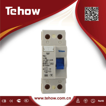 2P 63A 30mA RCCB Residual Current Circuit Breakers Earth Leakage Switch