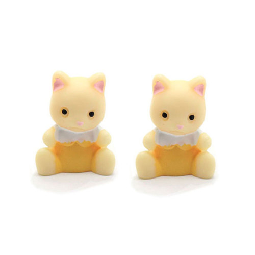 Vente en gros de 20 mm de résine de lapin breloques Kawaii Cabochons décorations en résine 3D à dos plat