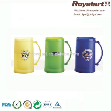 420ml plastic double wall ice mug,frozen mug,drinking ice mug