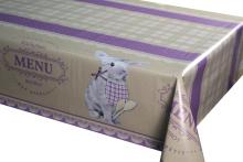 Printed Vinyl Tablecloth with backing by Roll