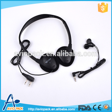 China wholesale best quality airline earbud bulk promotional earphone