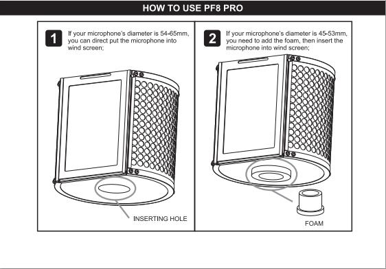 High Quality Soundproof Microphone Pop Filter Windshield