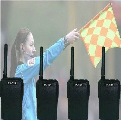 Wireless Full Duplex 2.4ghz Digital Two Way Radios Golden For Security