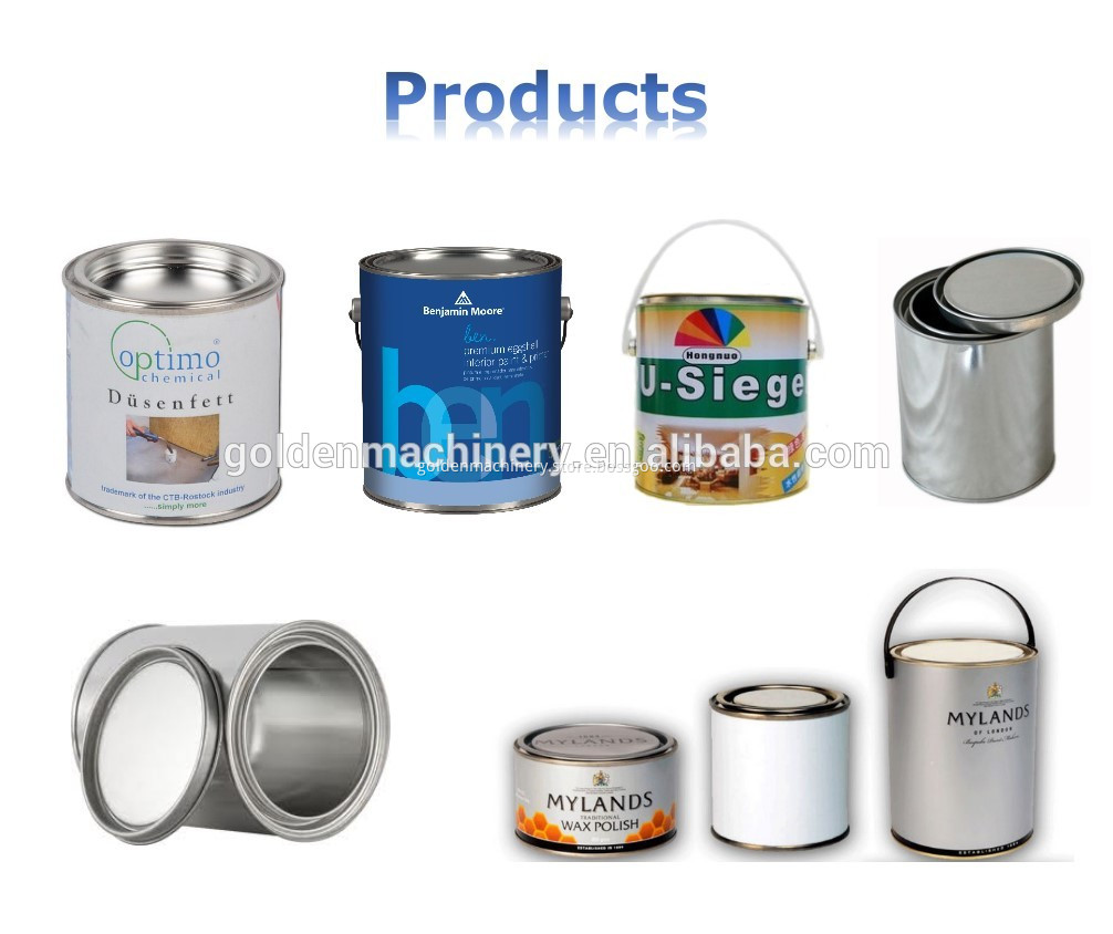 Automatic 1-5L Chemical Paint Tin Can  Making Machine